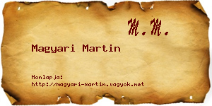 Magyari Martin névjegykártya